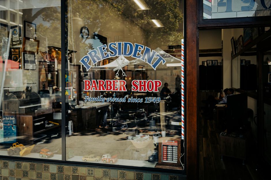 Professional storefront signage display